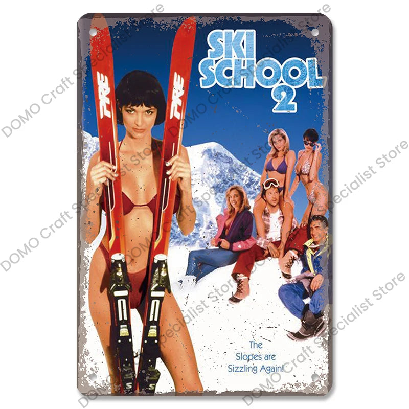 Skiing Posters (metal)