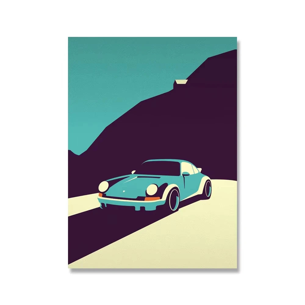 Retro Car Posters