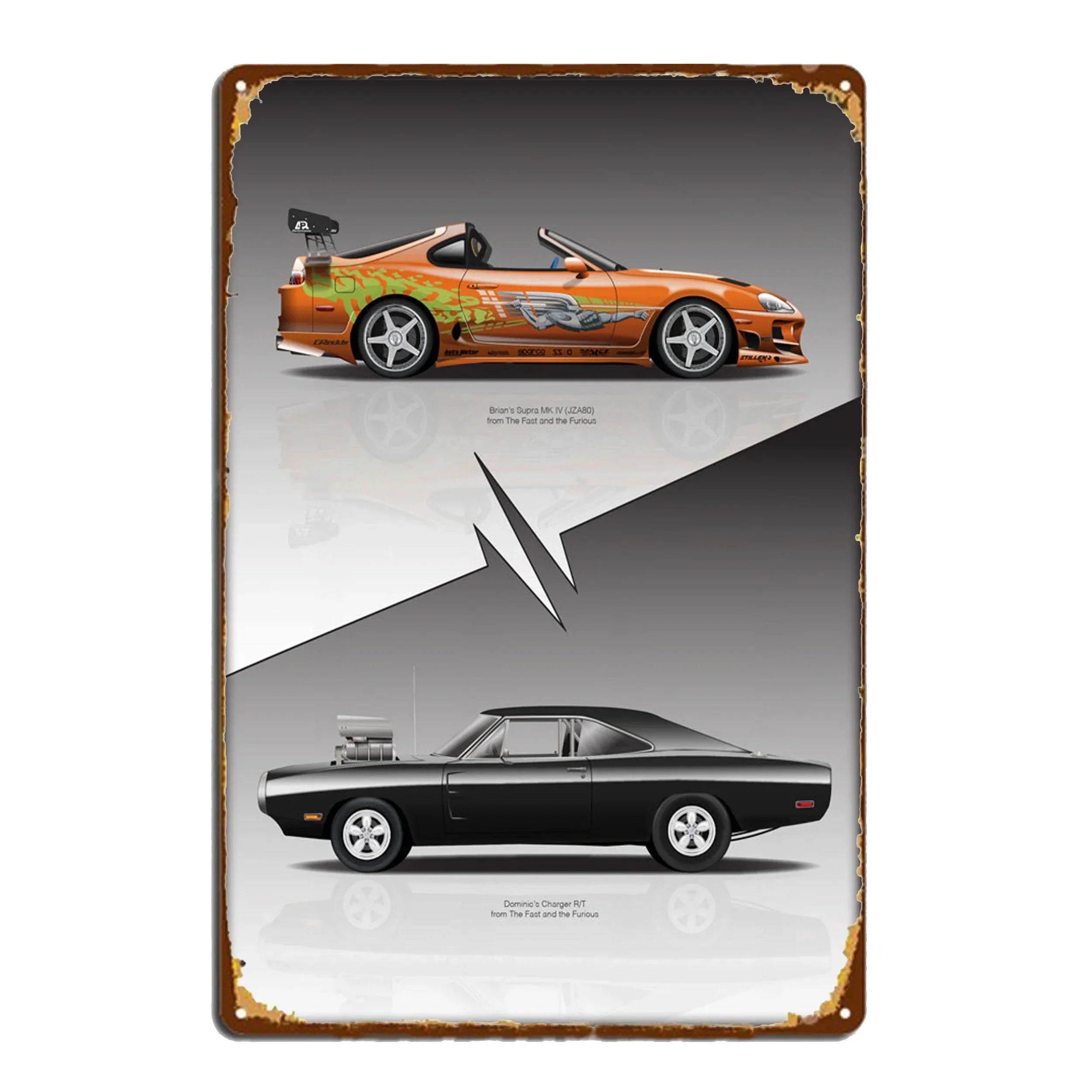 Vintage Sport Car Posters (metal)