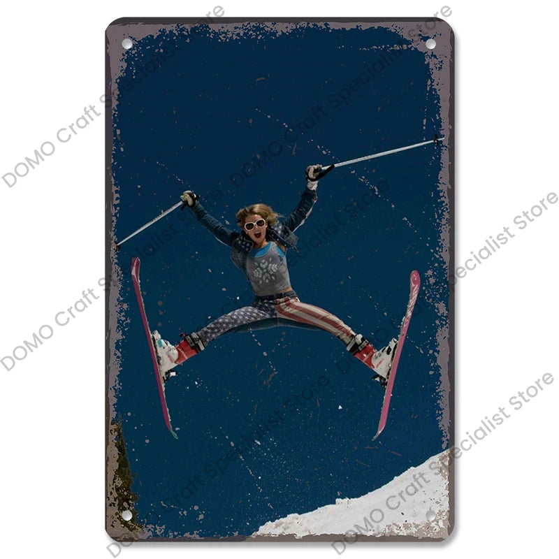 Skiing Posters (metal)