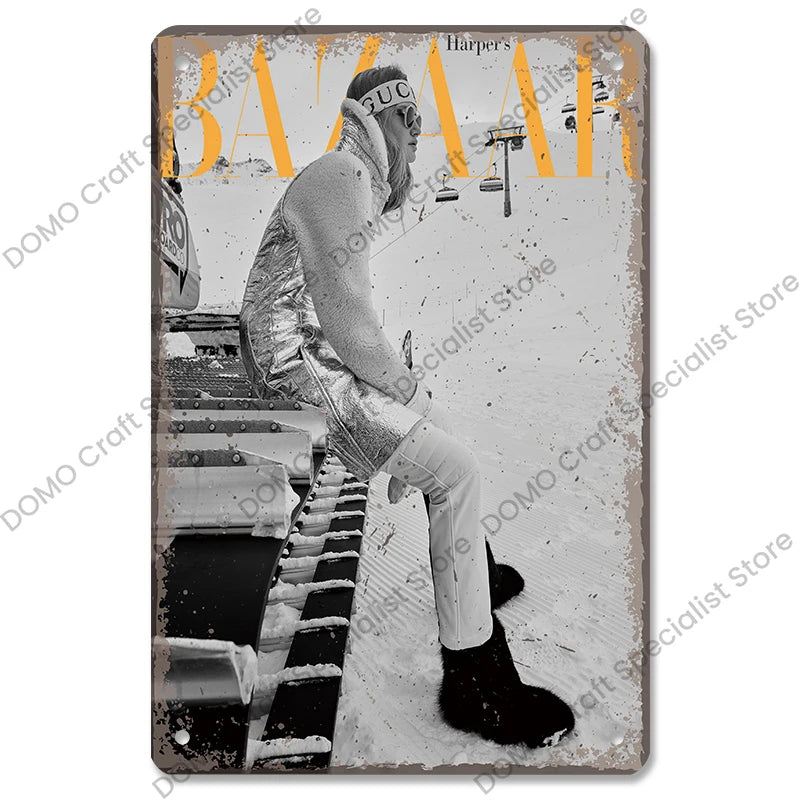 Skiing Posters (metal)