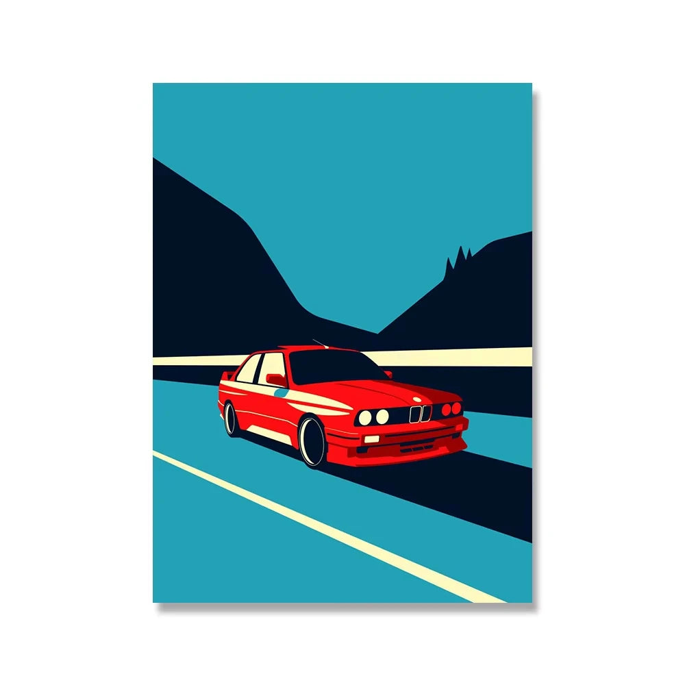 Retro Car Posters